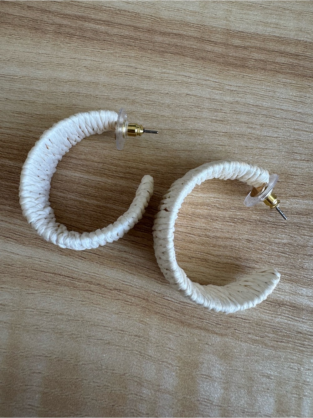 Raffia Hoop Earrings